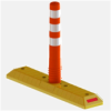 LOREX LR-5121 75cm Flexible Bollard with Lane Separator Stud