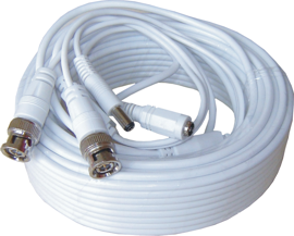 LOREX LR-20VP Готовый обжатый кабель для видеонаблюдения BNC + питание для камер 20м