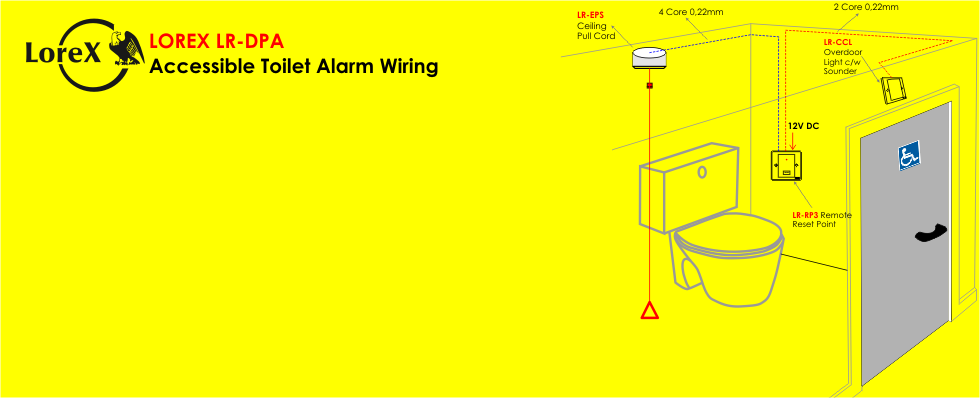 LOREX LR-DPA Accessible Toilet Alarm Kit