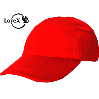 LOREX LR-254K Каска-бейсболка ударопрочная (цвет красный) 