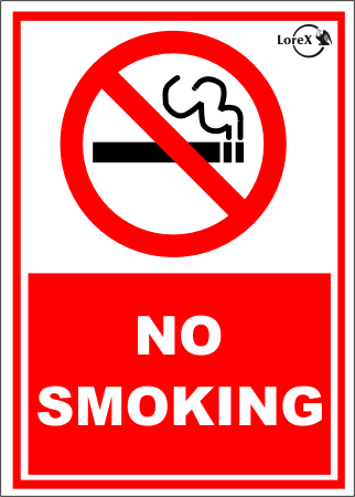 LOREX LR-IS3041 no smoking sign