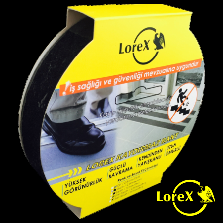 LOREX LR-KYB003 черная противоскользящая лента 25 мм 10 м